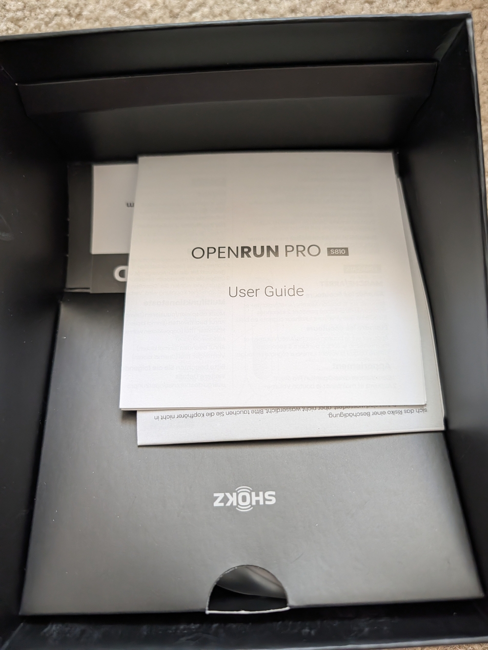 NIB Shokz OpenRun Pro Bone Conduction Sport Headphones - Black - Picture 9 of 10